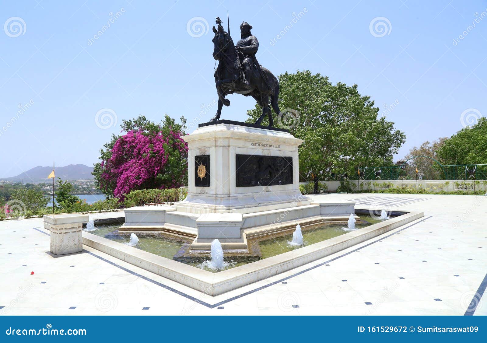 Statue of Maharana Pratap and Chetak Horse Stock Photo - Image of saraswat,  bluesky: 161529672