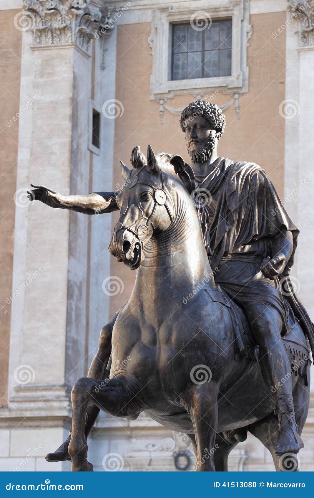 Statue of Marco Aurelio, Rome, Italy Stock Photo - Image of travel, aurelio:  41513080