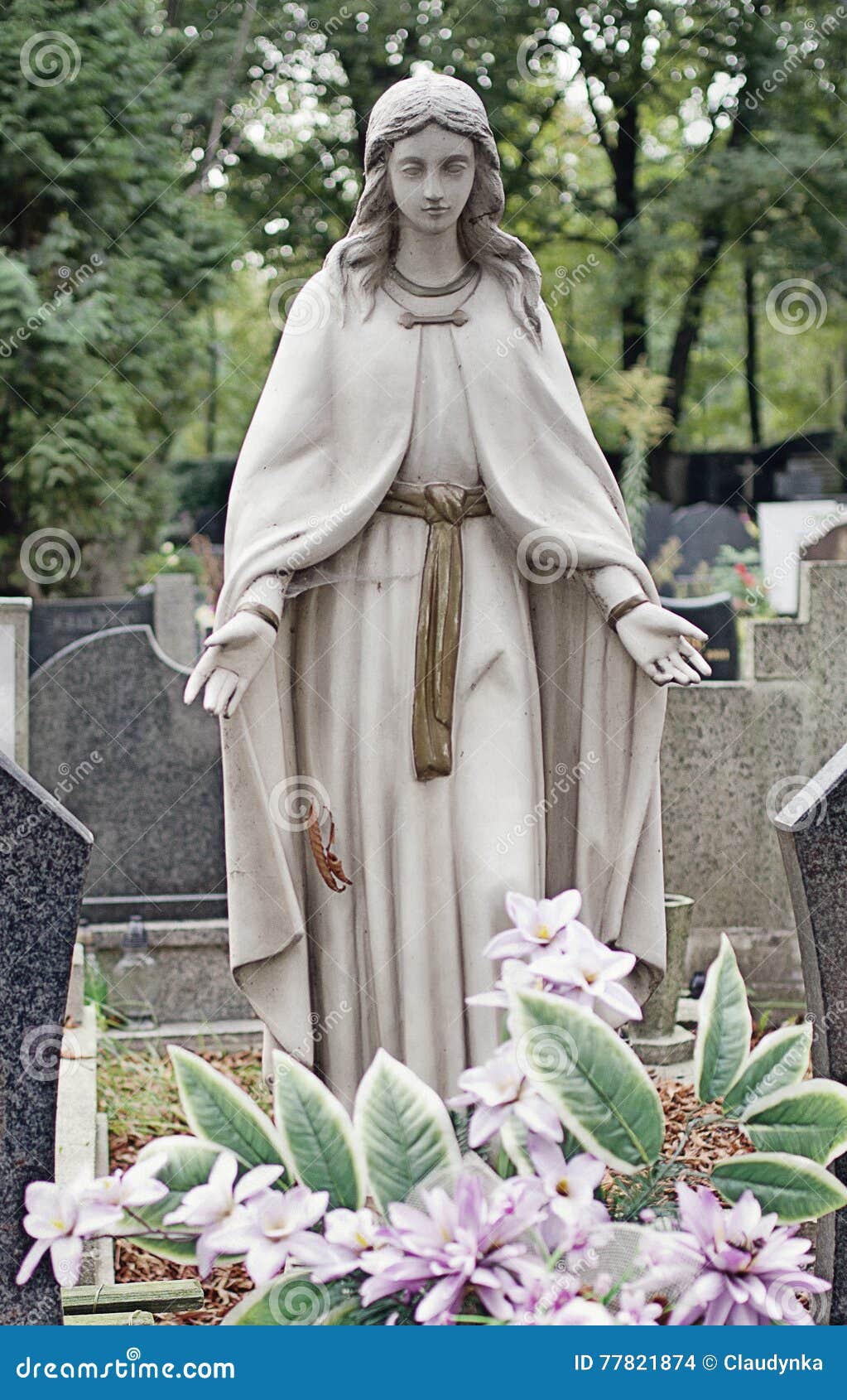 The Statue of Mary the Mother of Jesus. Stock Photo - Image of ...