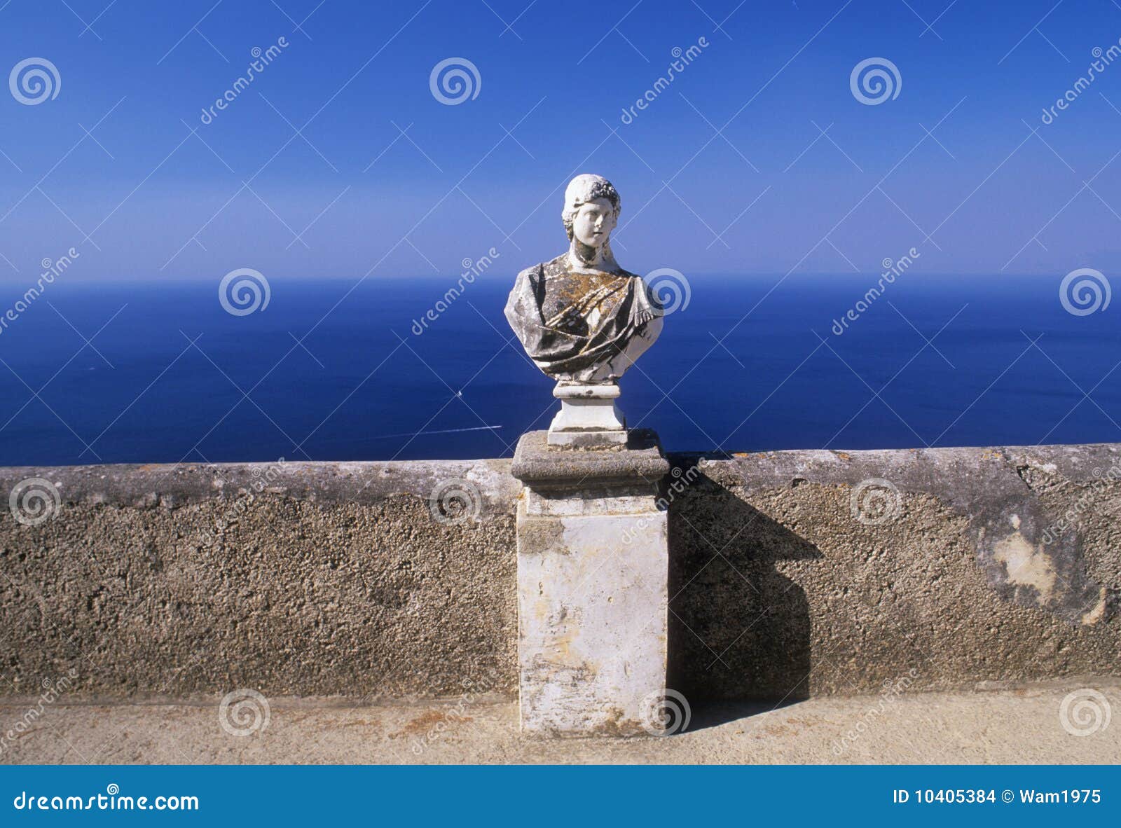 Statue by the Mediterranean Stock Photo Image of carving, form 10405384