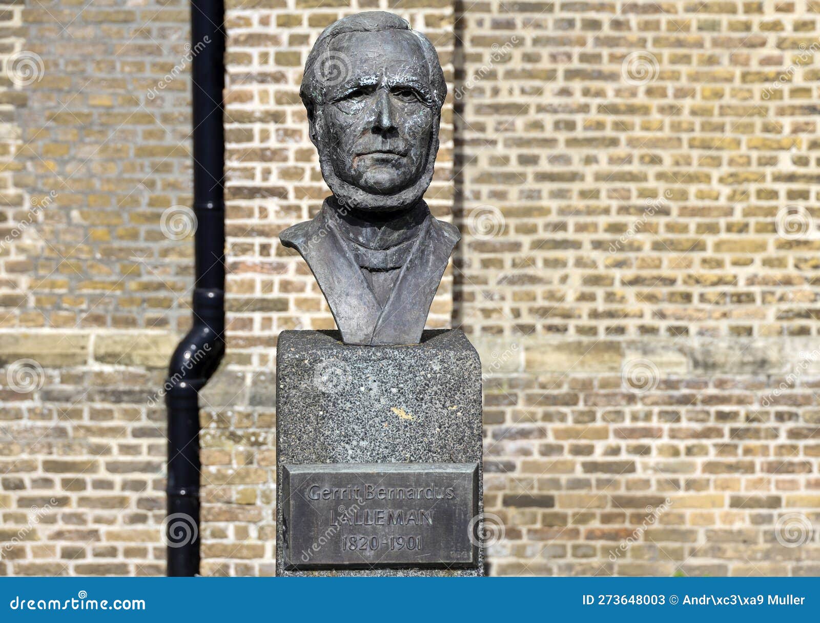 Statue of Meester Gerrit Bernardus Lalleman in Moordrecht in Honor of ...