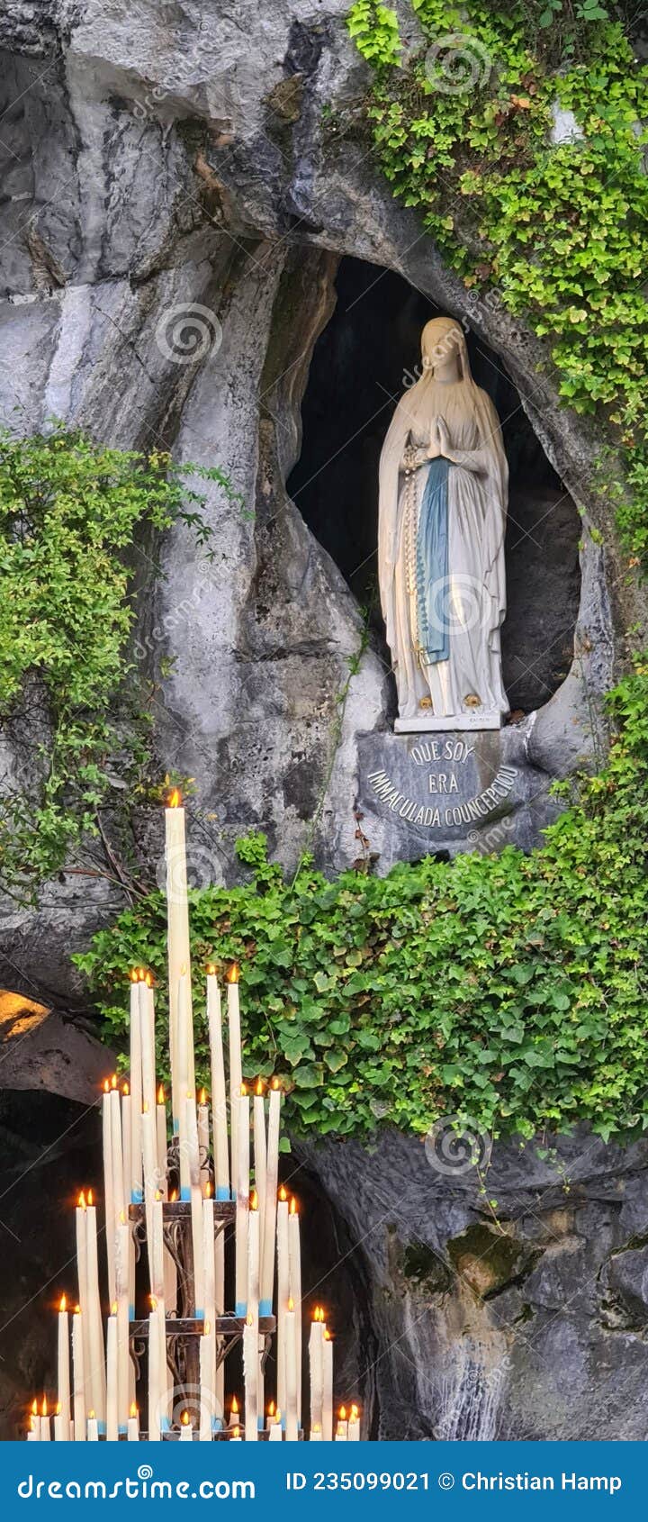 Our Lady of Lourdes, France Stock Image - Image of prayer, roman: 235099021