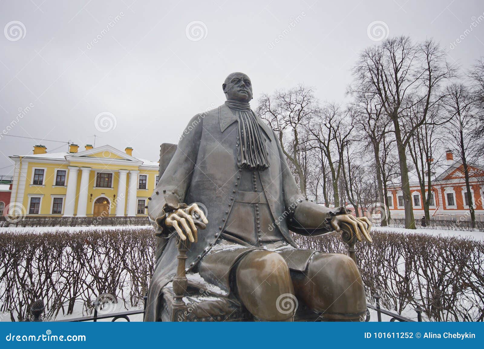 A statue of Peter the Great in St. Petersburg