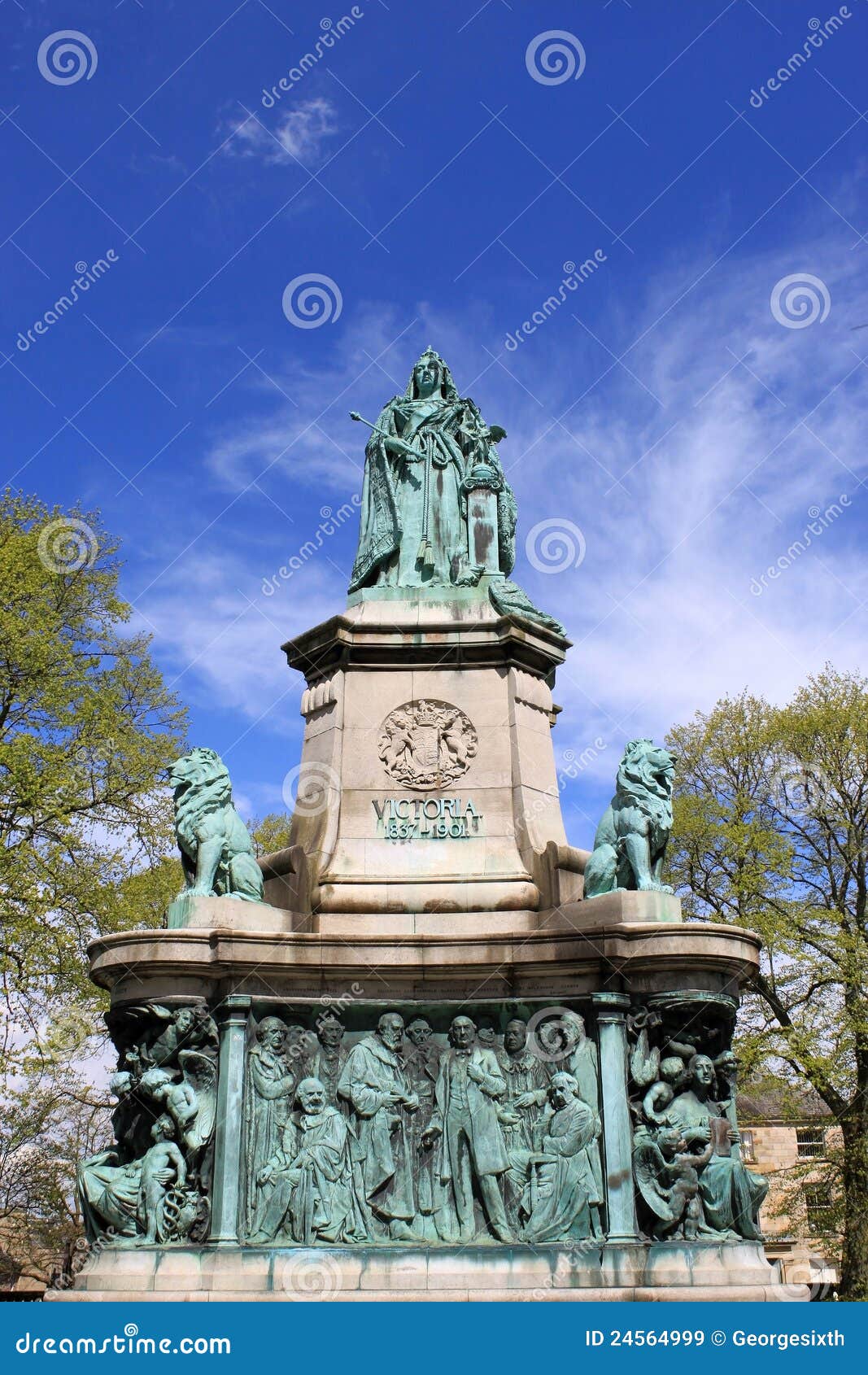 A Statue Of Queen Victoria In Kings Park And Botanical Gardens In Perth RoyaltyFree Stock Photo