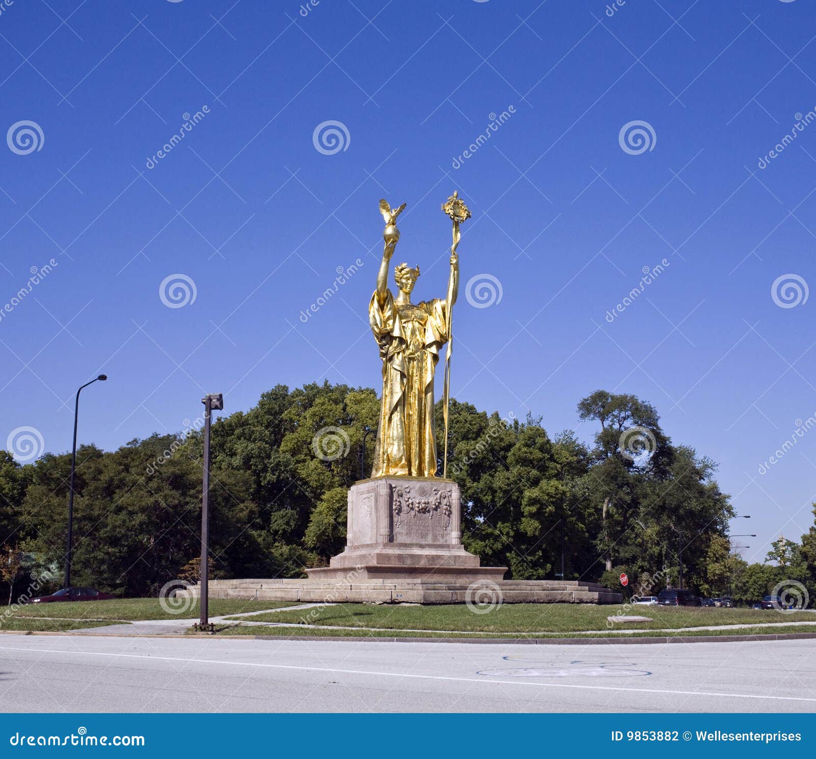 Statue of the Republic stock photo. Image of statue, chicago 9853882