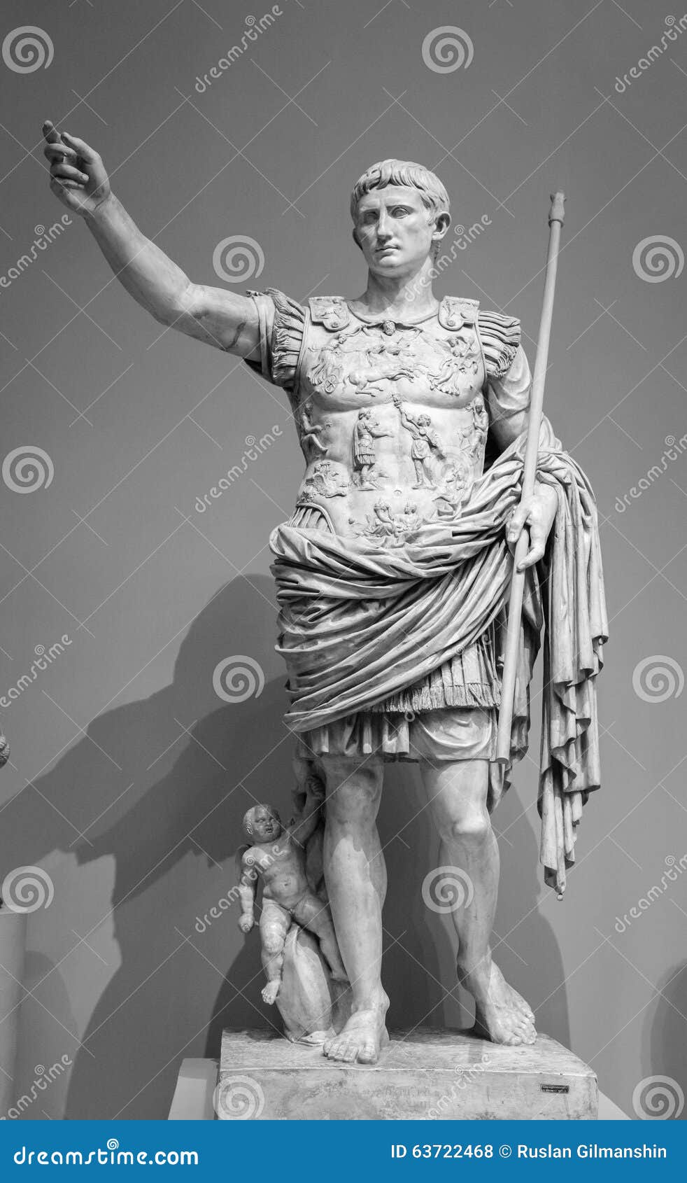 statue of roman emperor augustus prima