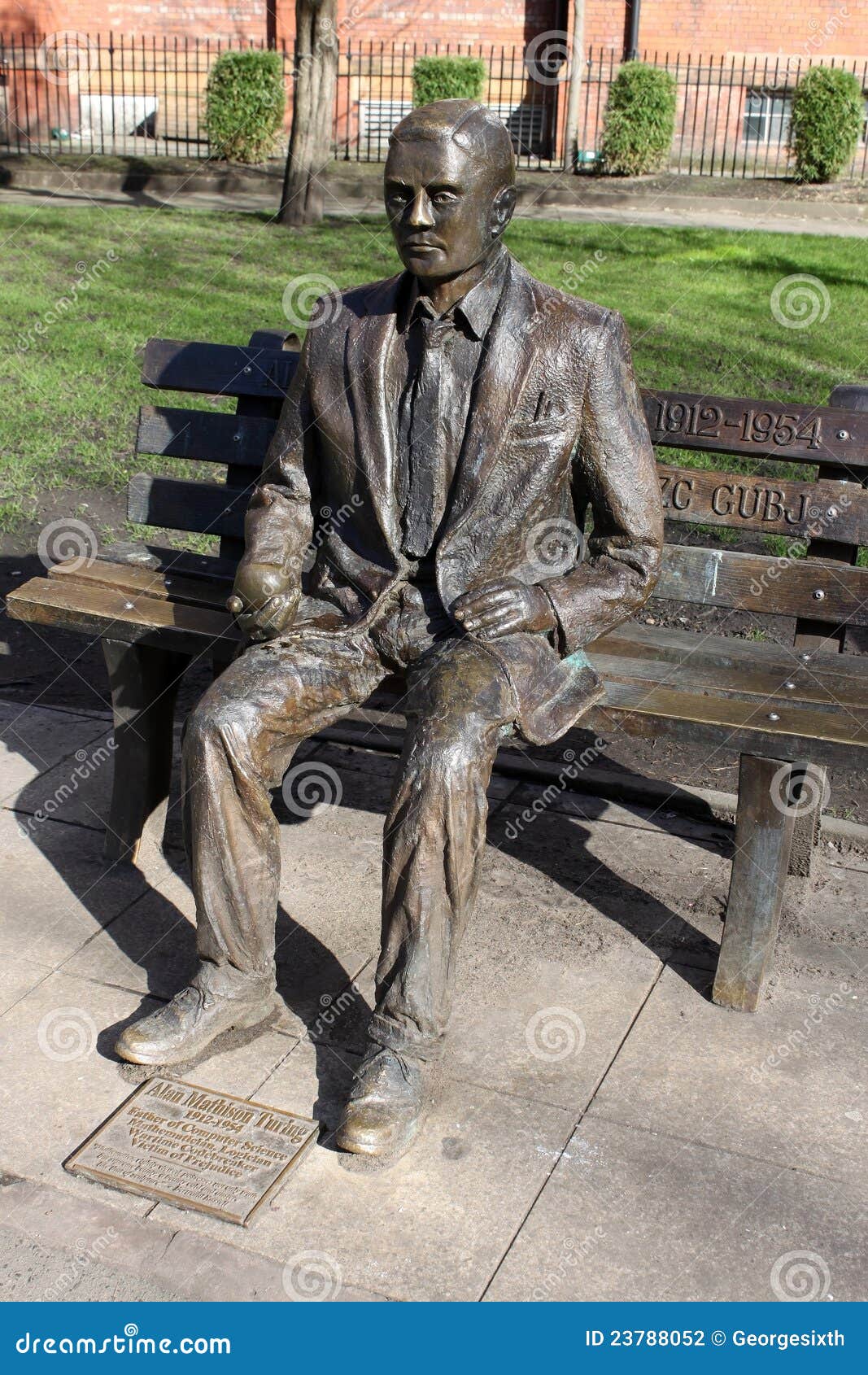 Statue Sackville Garten Manchester Alan Turing Redaktionelles Stockfotografie Bild Von Turing Alan 23788052