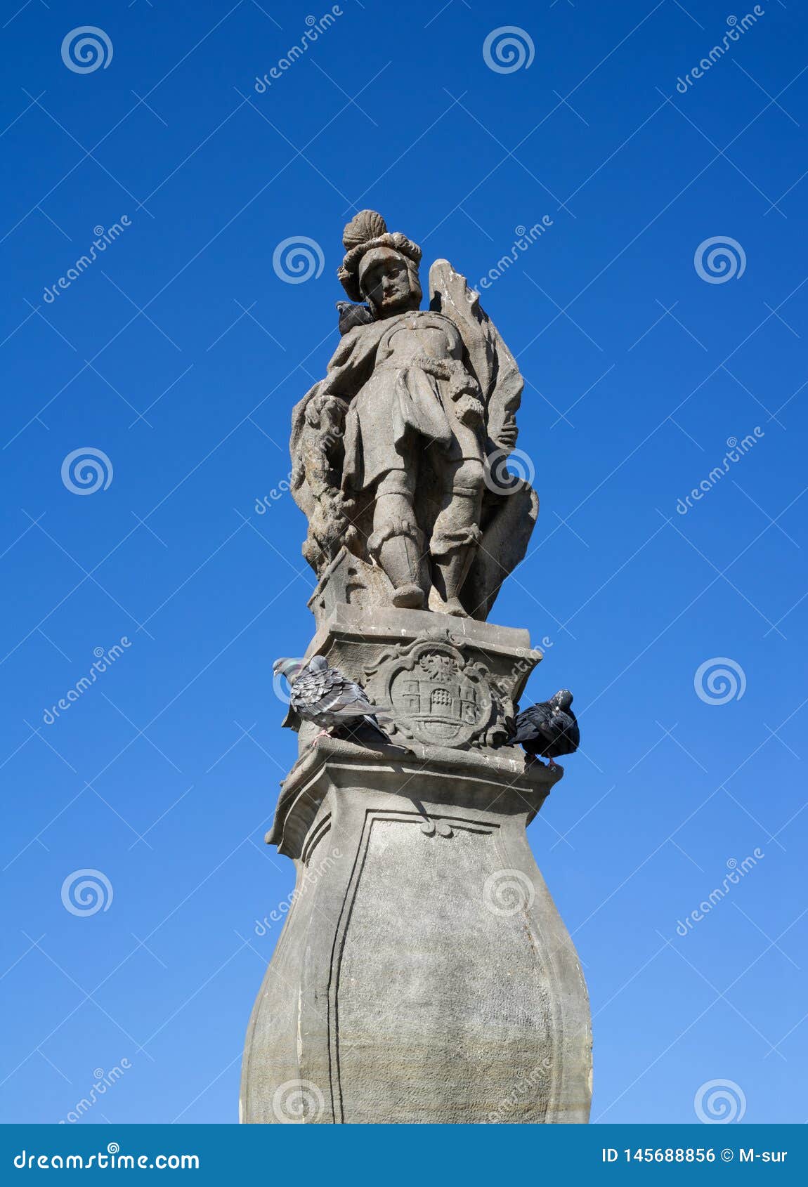 statue of saint florian, cieszyn, poland