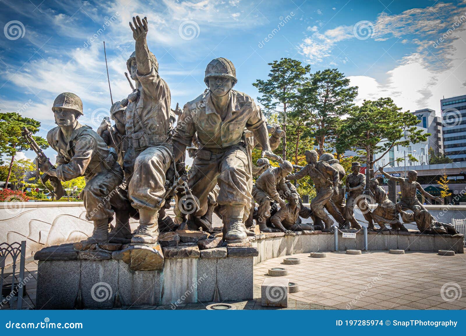 Statue militaire de korea