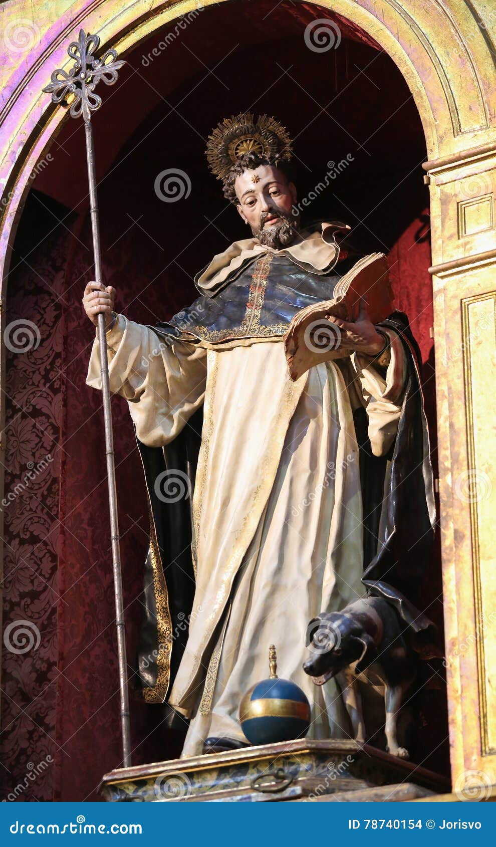 statue of st dominic in salamanca