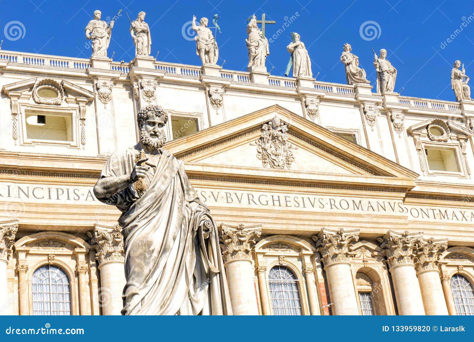 Statue of St. Peter in Vatican City Editorial Image Image of