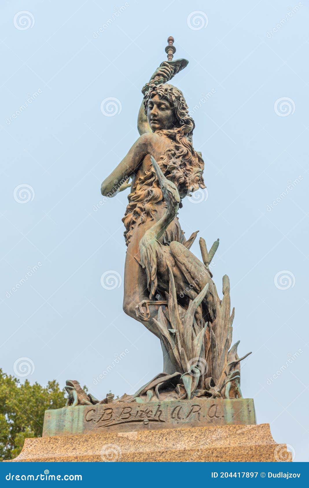 Statue at Sydney Botanical Garden in Australia Stock Image Image of