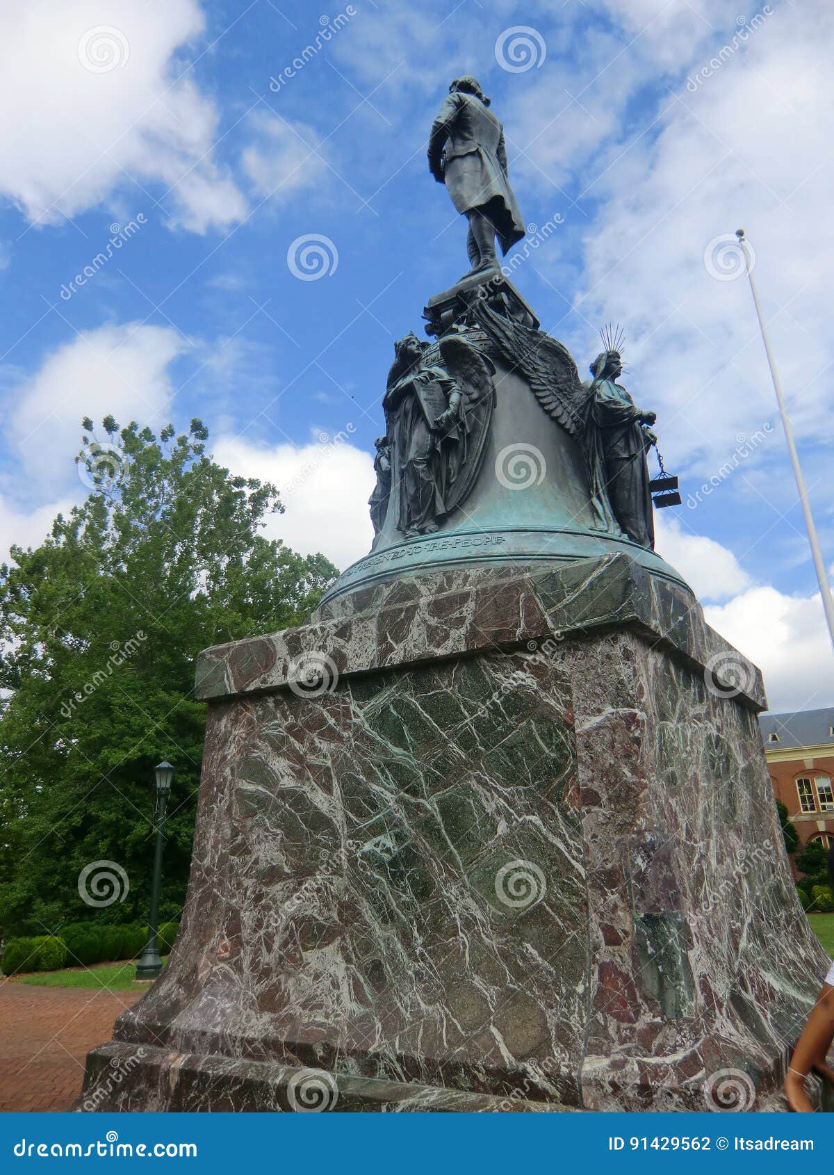 Statue of Thomas Jefferson in UVA. Editorial Photography Image of
