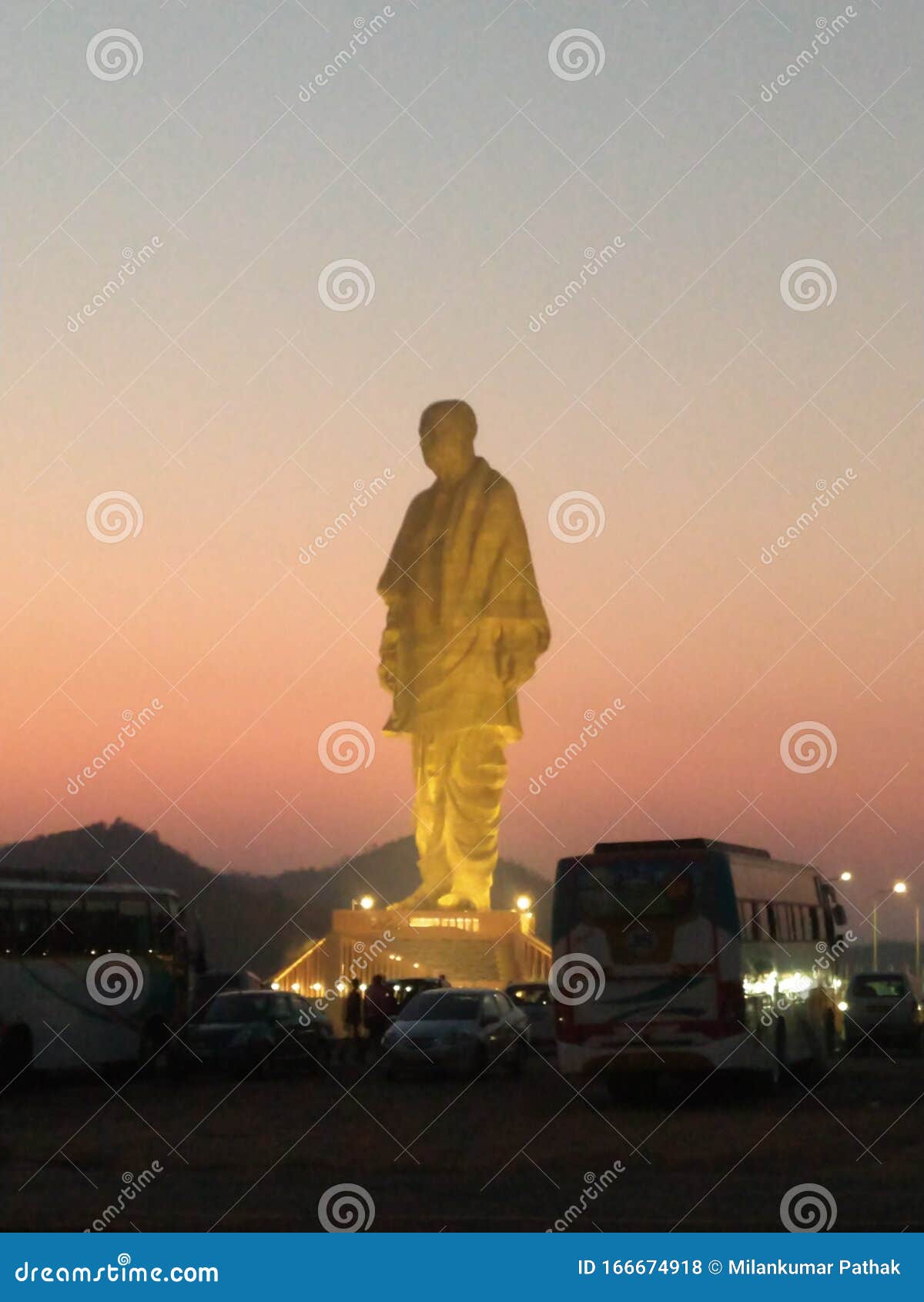 Statue of Unity, Longest Statue of the World Stock Photo - Image of