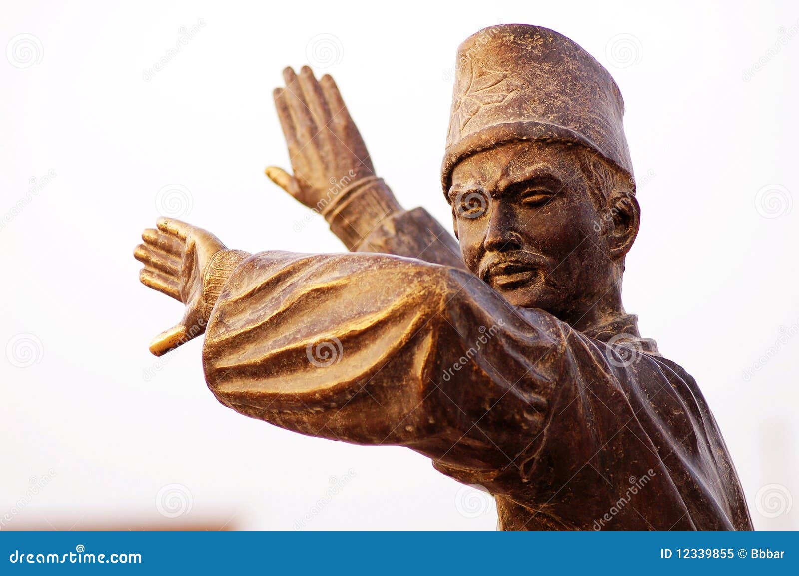 statue of uyghur dancer