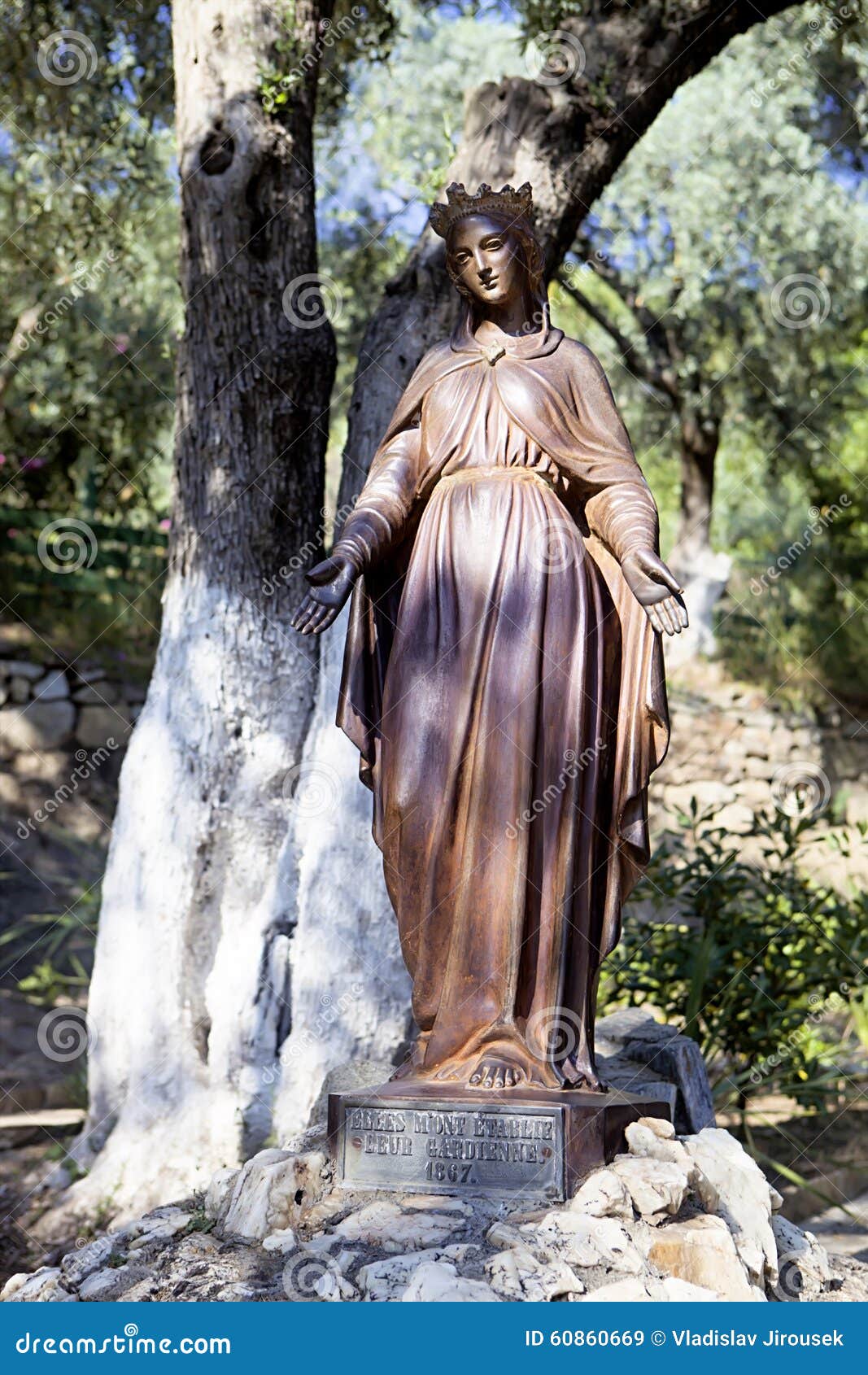 A Statue of the Virgin Mary Near Ephesus, Turkey Stock Image Image of