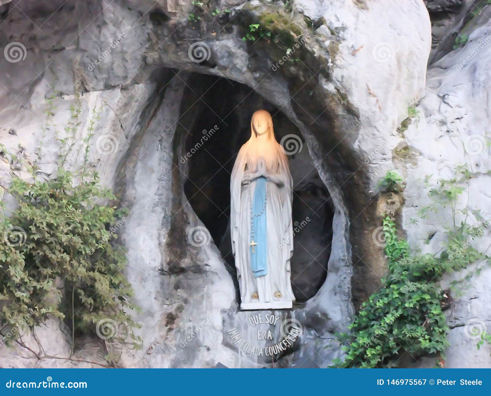 Our Lady Of Lourdes Grotto At Saint Michael's Church, Anjuna - Goa ...