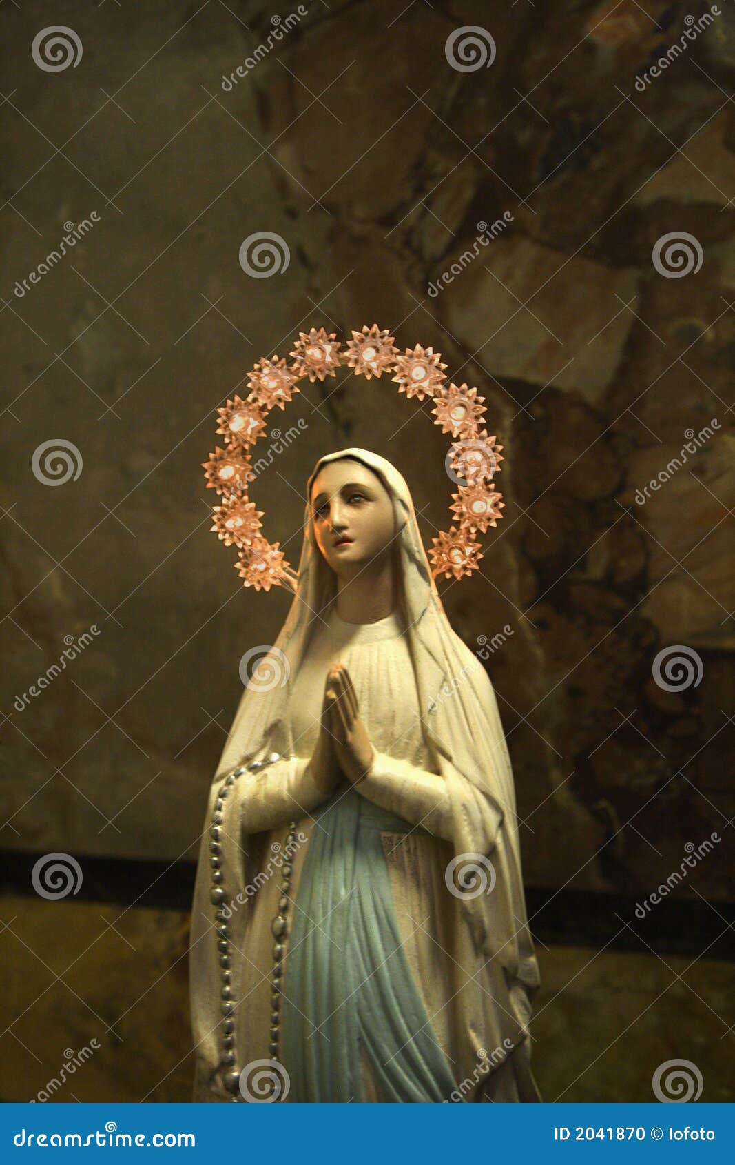 Statue of Virgin Mary in Rome. Stock Photo Image of icon, female 2041870