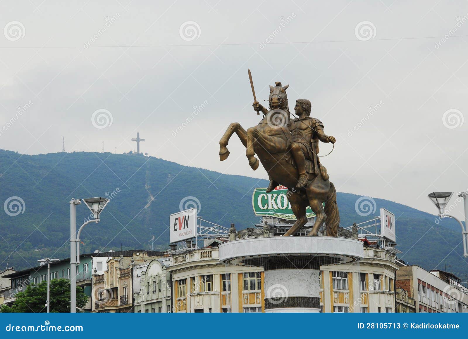 Statue Von Alexander Der Grosse In Skopje Redaktionelles Stockfoto Bild Von Statue Skopje