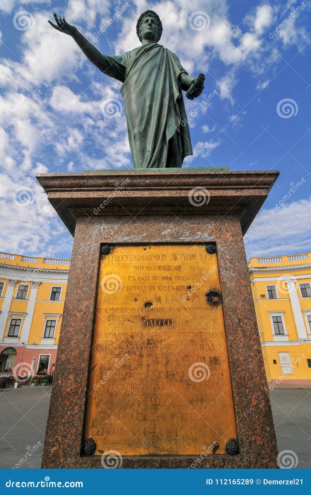 Statue Von Duke Richelieu Odessa, Ukraine Redaktionelles Stockbild