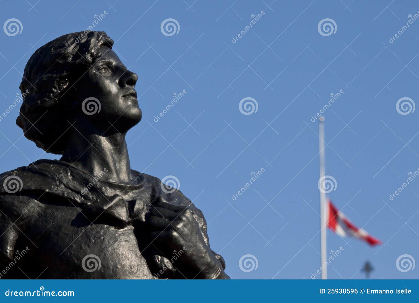 Statue von Sir galahad stockfoto. Bild von statue, kanada 25930596