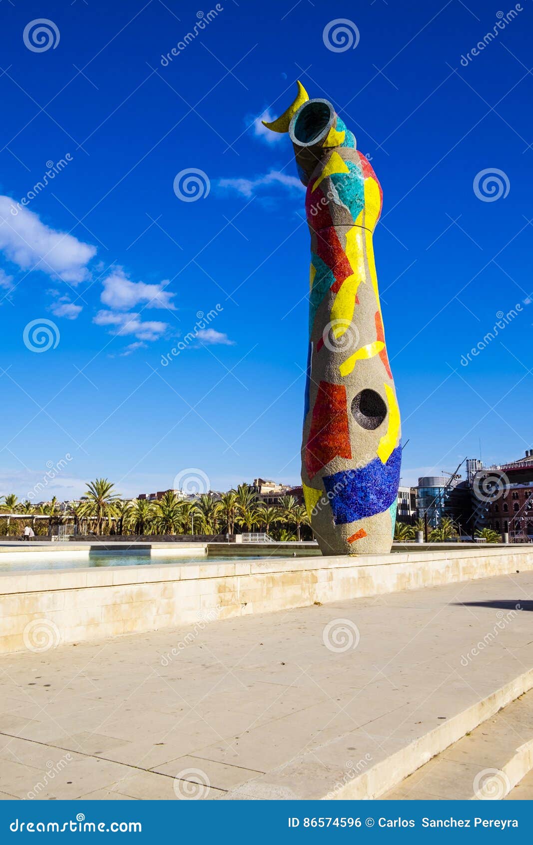 Statue `Woman and Bird` Dona I Ocell, in Catalan, Created by J ...