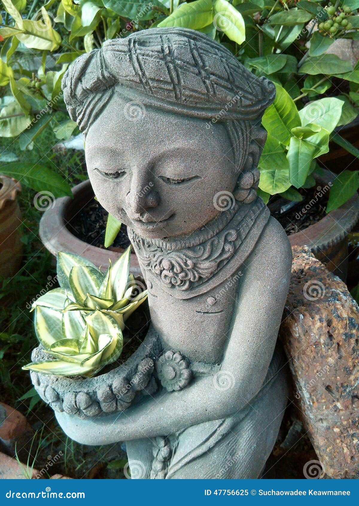 Statue of woman. stock image. Image of stones, stone 47756625