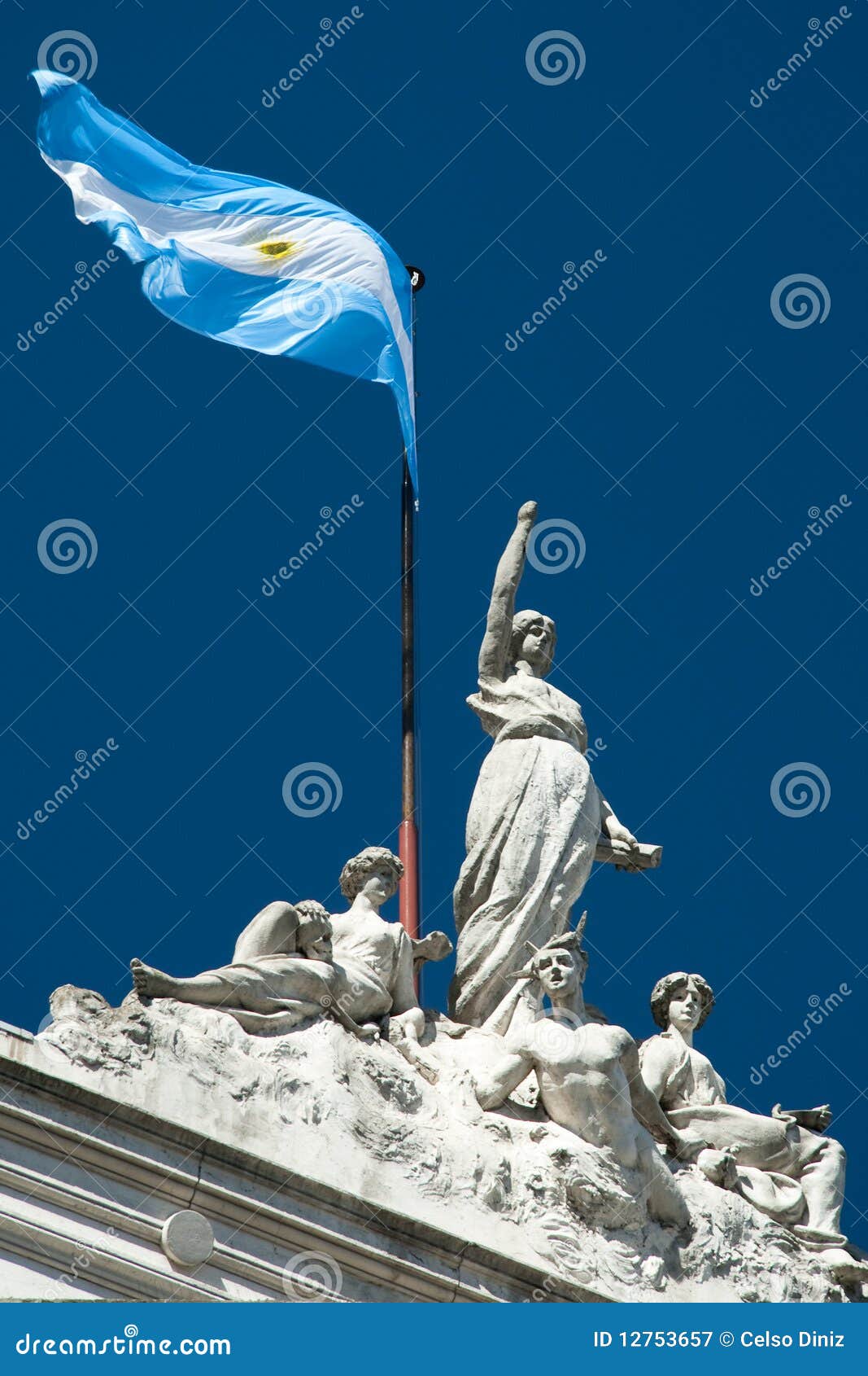 Statues on building stock image. Image of horizontal 12753657
