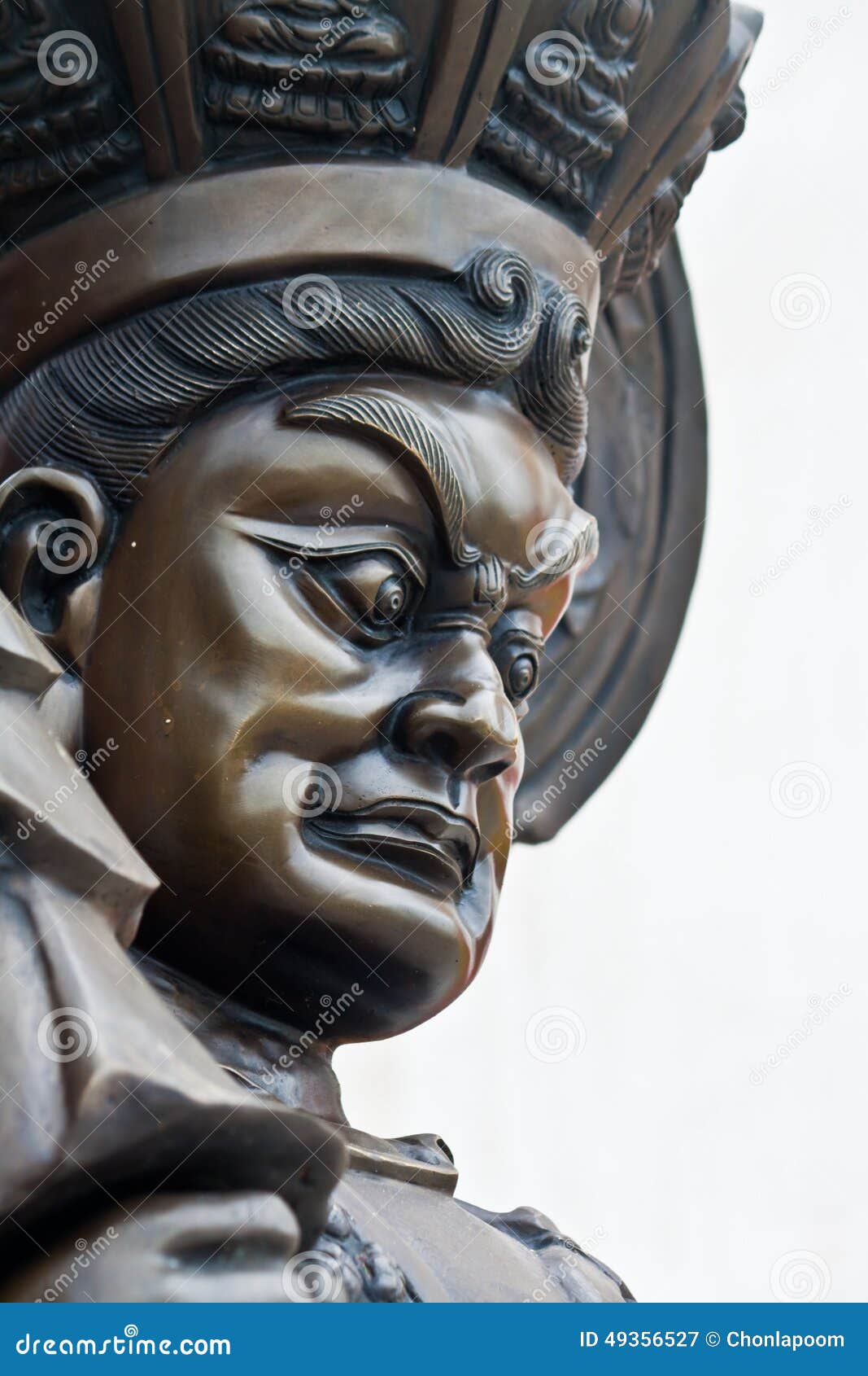 Statues of Chinese deities stock image. Image of marble 49356527