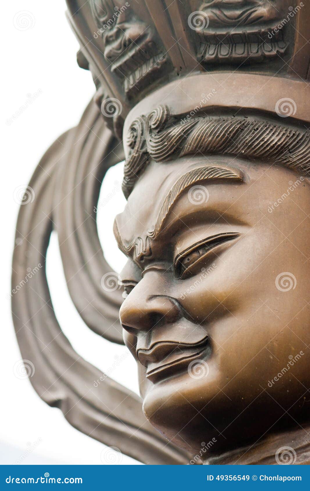 Statues of Chinese deities stock image. Image of oriental 49356549