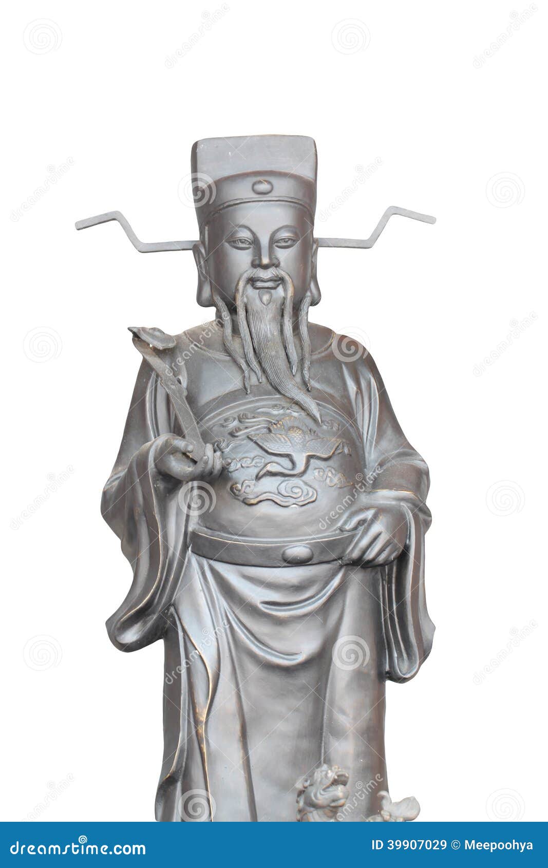 Statues Of Chinese Deity. RoyaltyFree Stock Photo