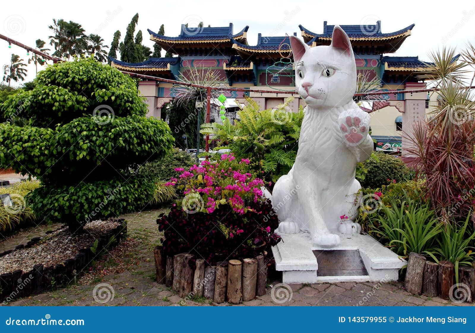 Statues De Chat De Kuching Malaisie Image Stock Image Du Capitale Borneo