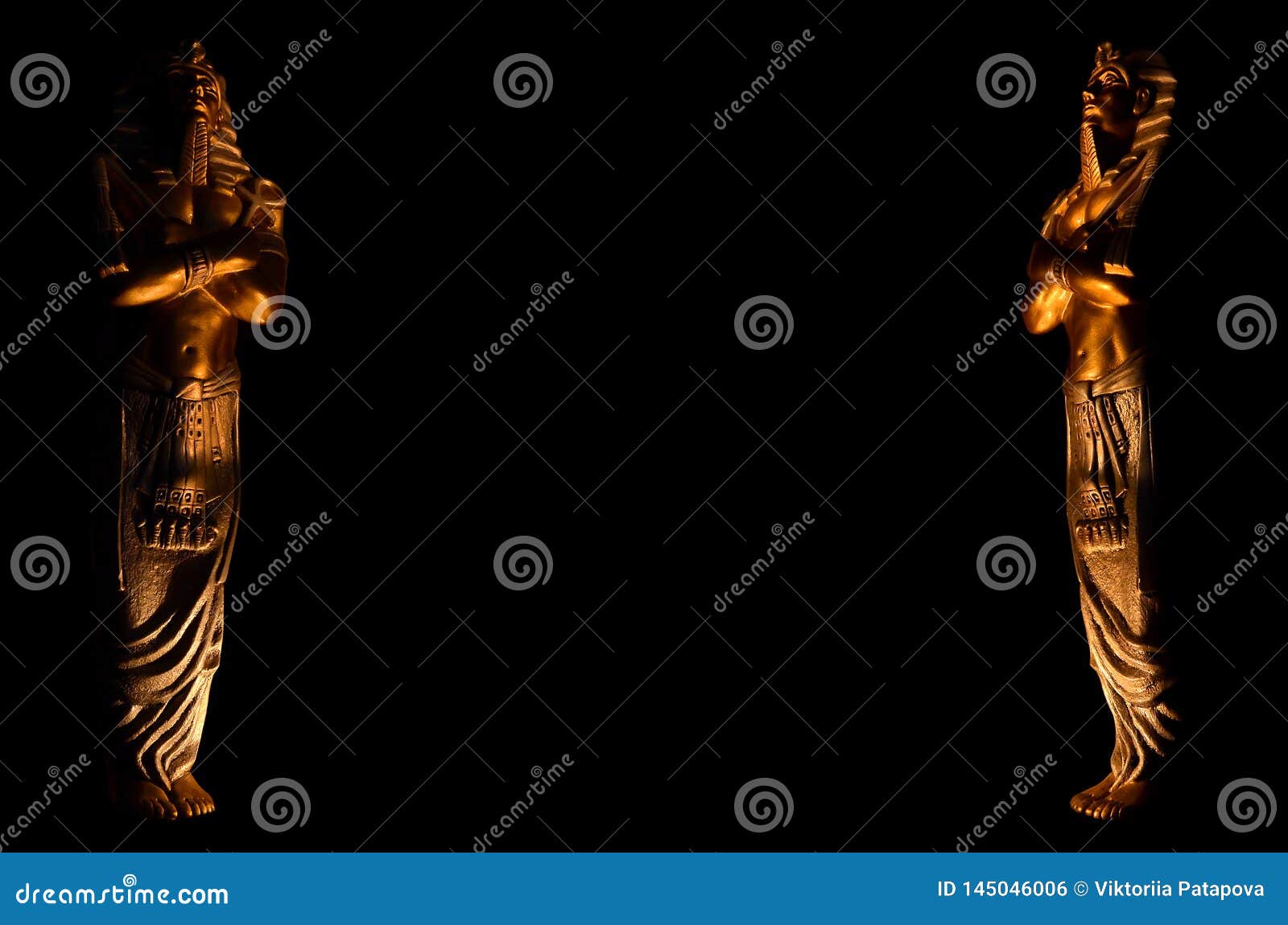 Statues Of King Egyptian Pharaoh Gods Dead Religion Symbol