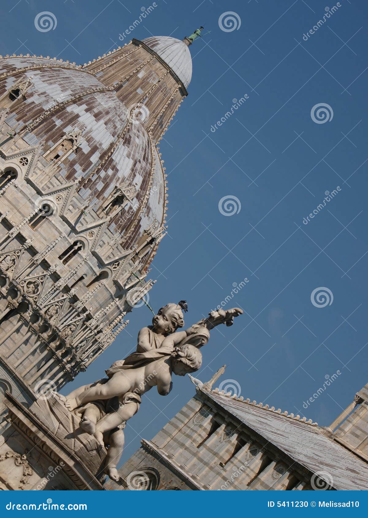 Statues in Miracles Square in Pisa Stock Photo Image of religious
