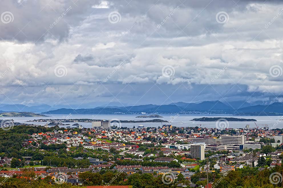 Stavanger stock photo. Image of modern, island, house 24908546