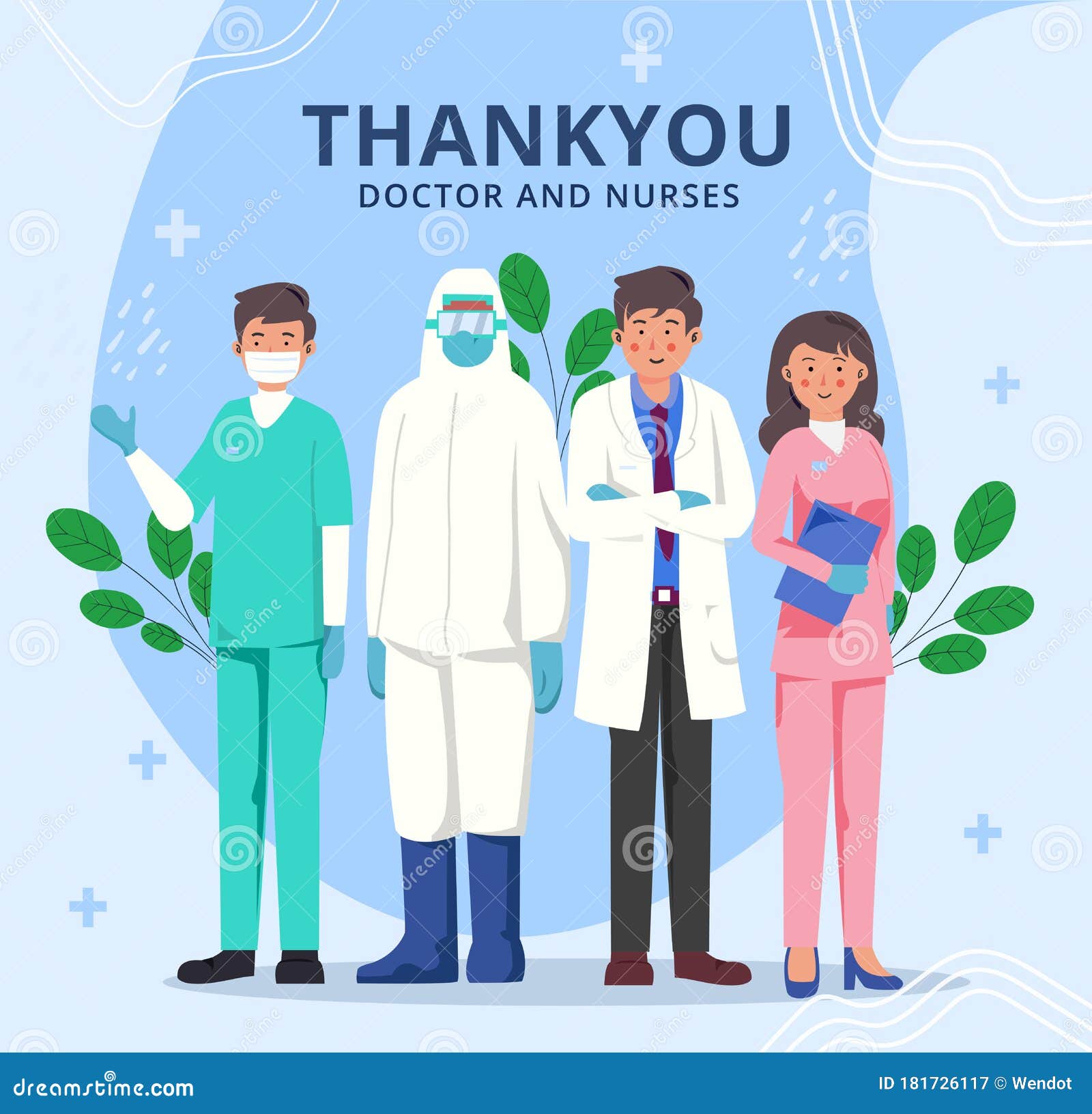 thank you doctors and nurses working in the hospitals and fighting the coronavirus,  