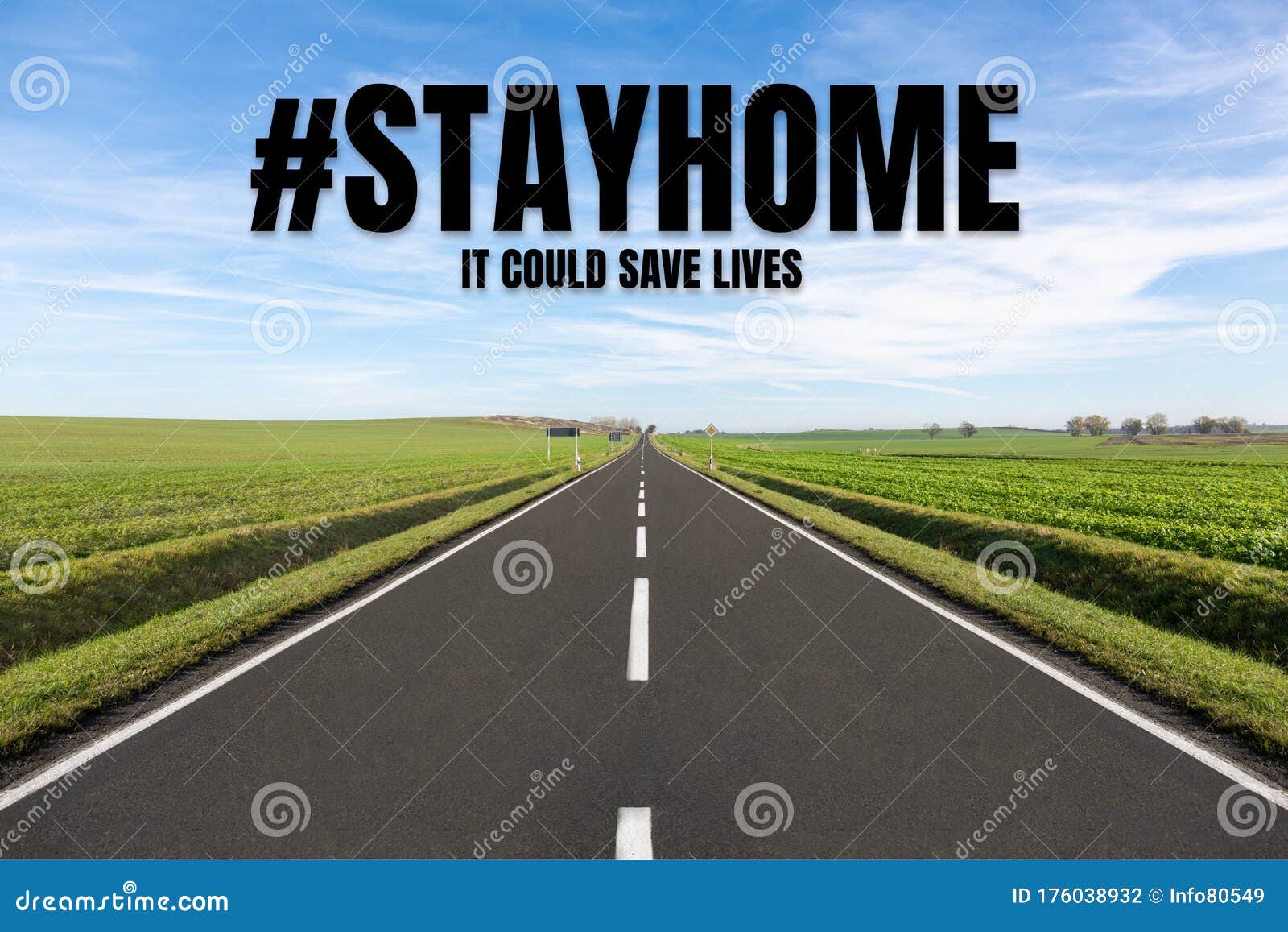 #stayhome, it could save lives message