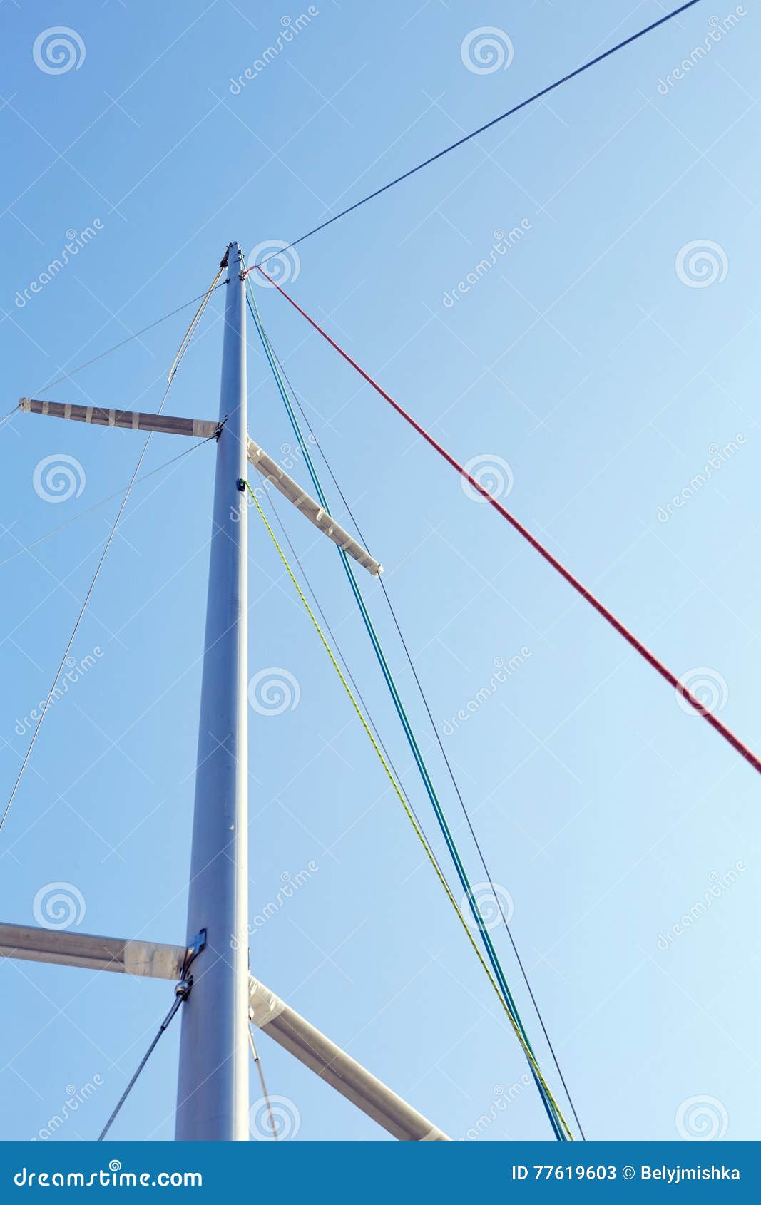 staysail halyard on the mast
