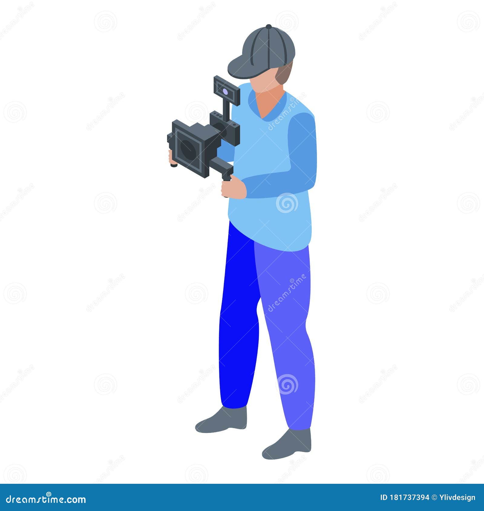Cameraman Icon. Trendy Cameraman Logo Concept On White Background From