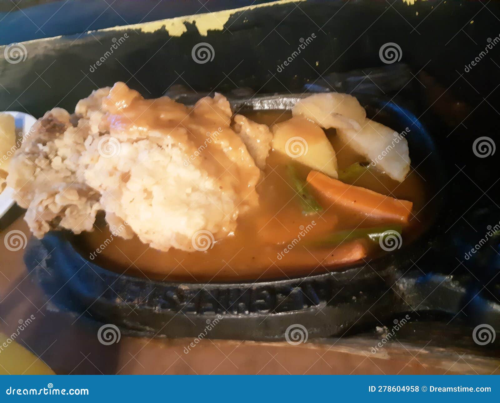 Steak Chicken Potato Barbeque Sauce Stock Photo Image of sauce, steak