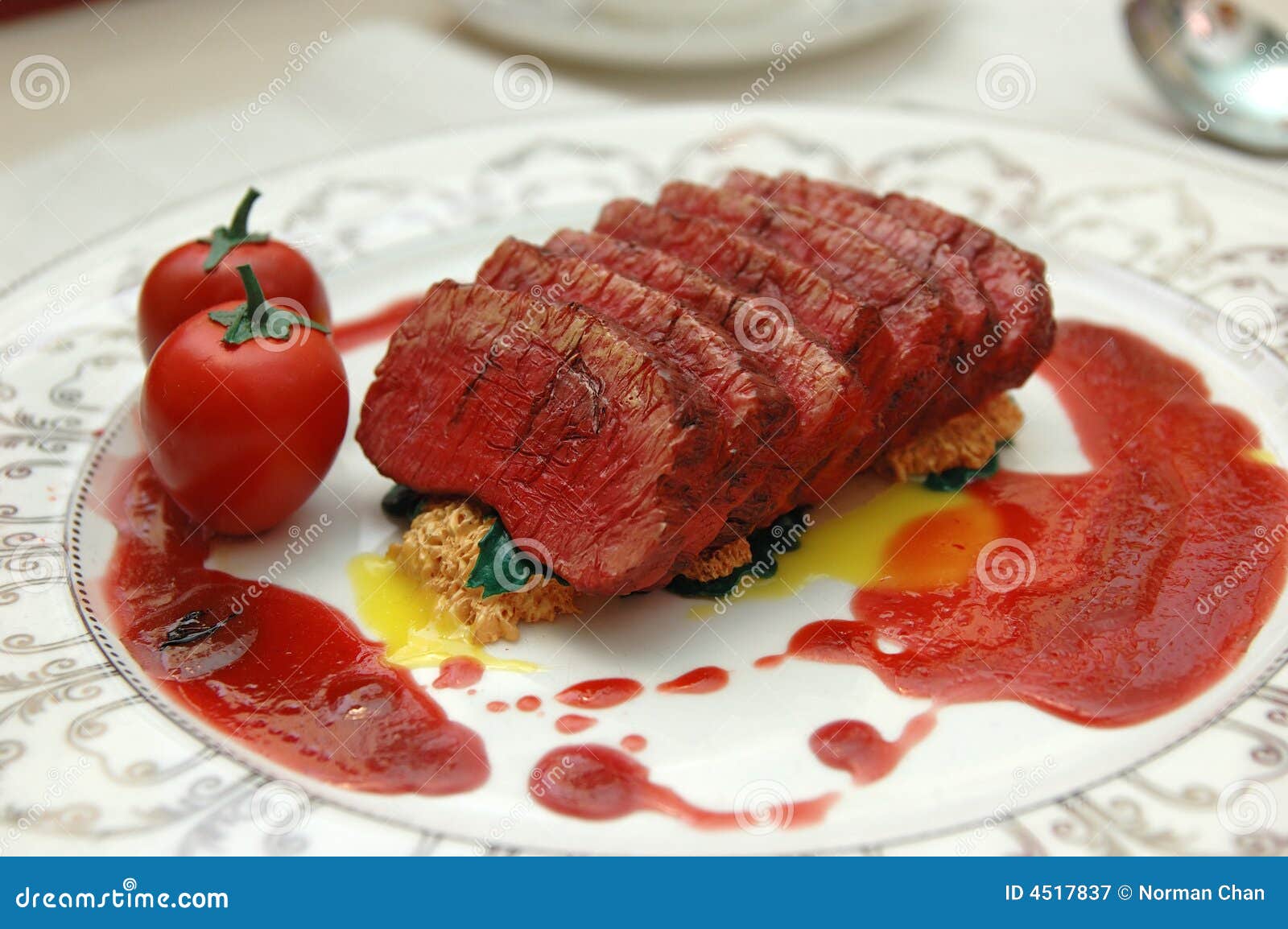 Steak decoration stock image. Image of main, decoration 4517837