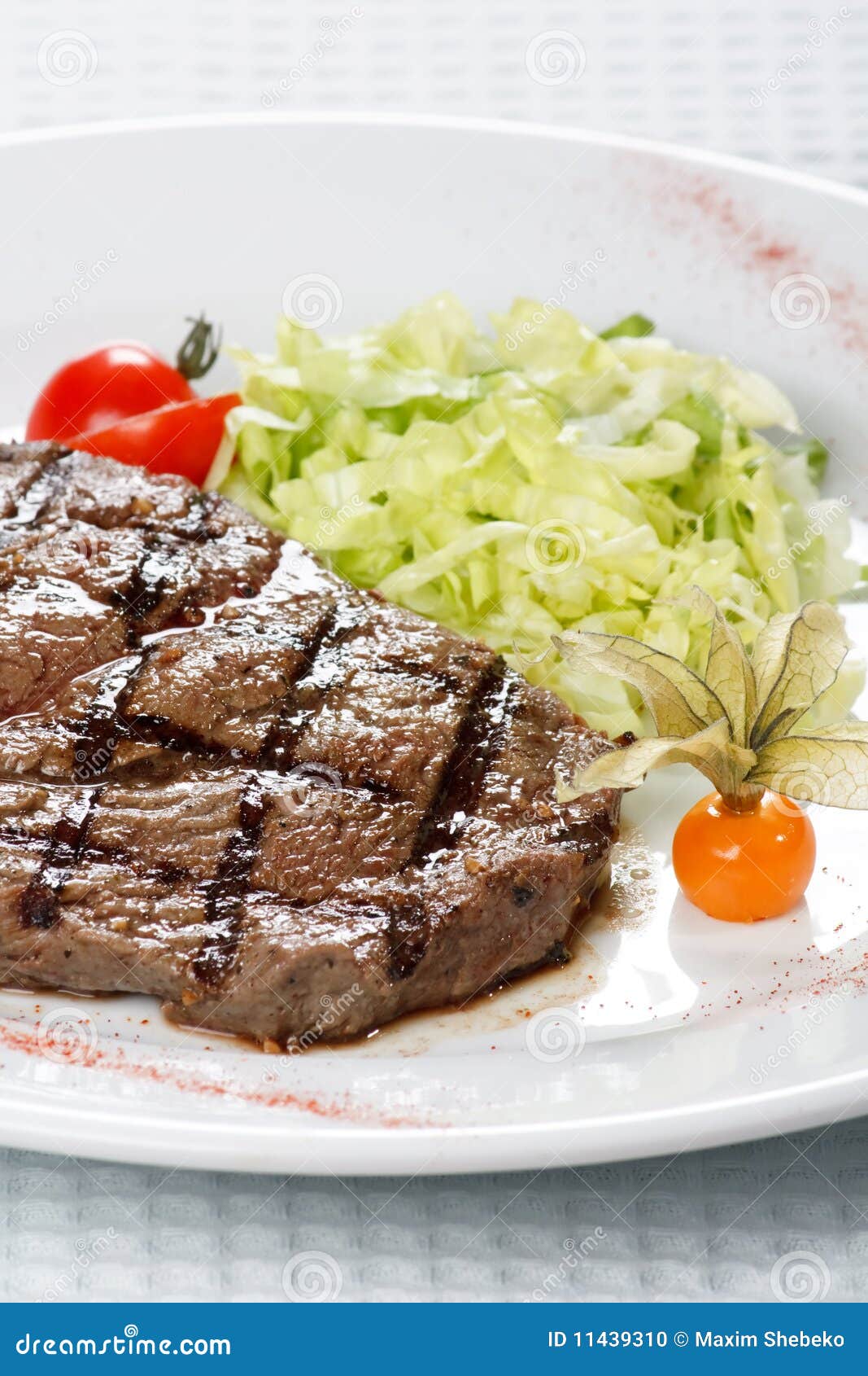 Steak dinner stock photo. Image of delicious, fillet 11439310