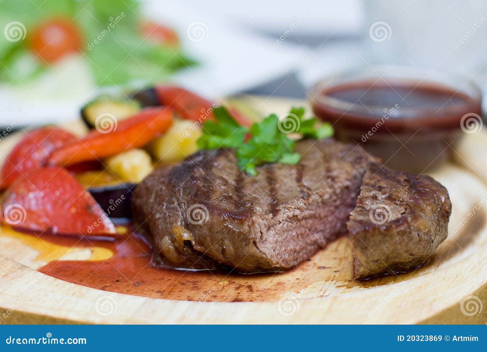 Steak Gourmet Restaurant Food Stock Image Image of 