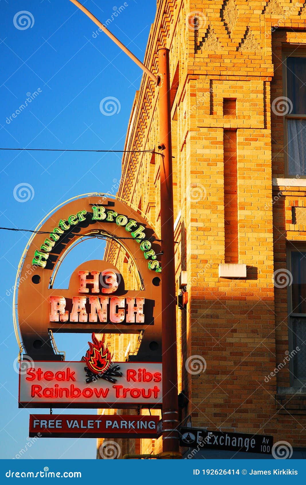 A Steak House in the Historic Ft Worth Stockyards Editorial Stock Image