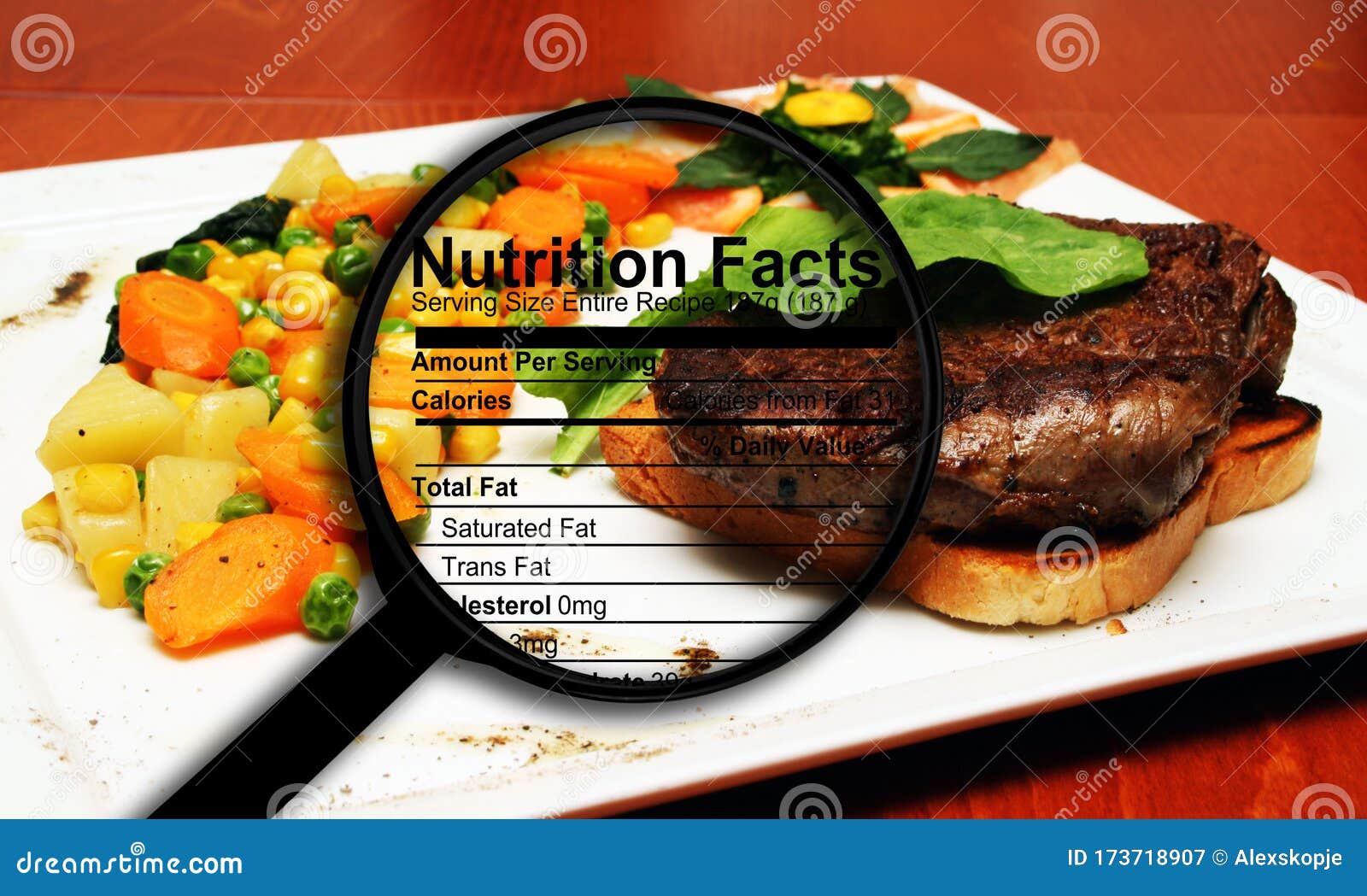 Steak nutrition facts stock image. Image of closeup 173718907