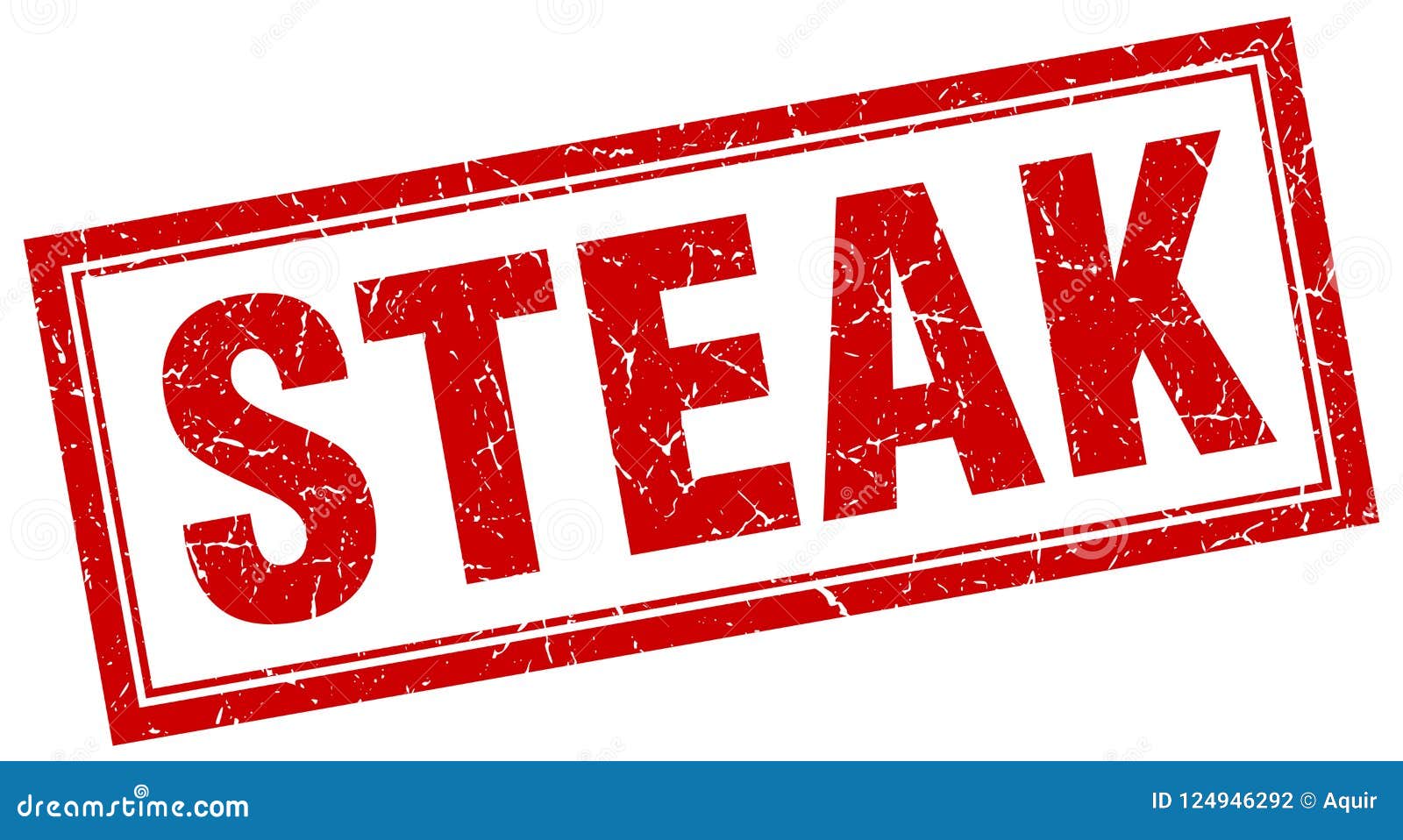 Steak stamp stock vector. Illustration of texture, scratched 124946292