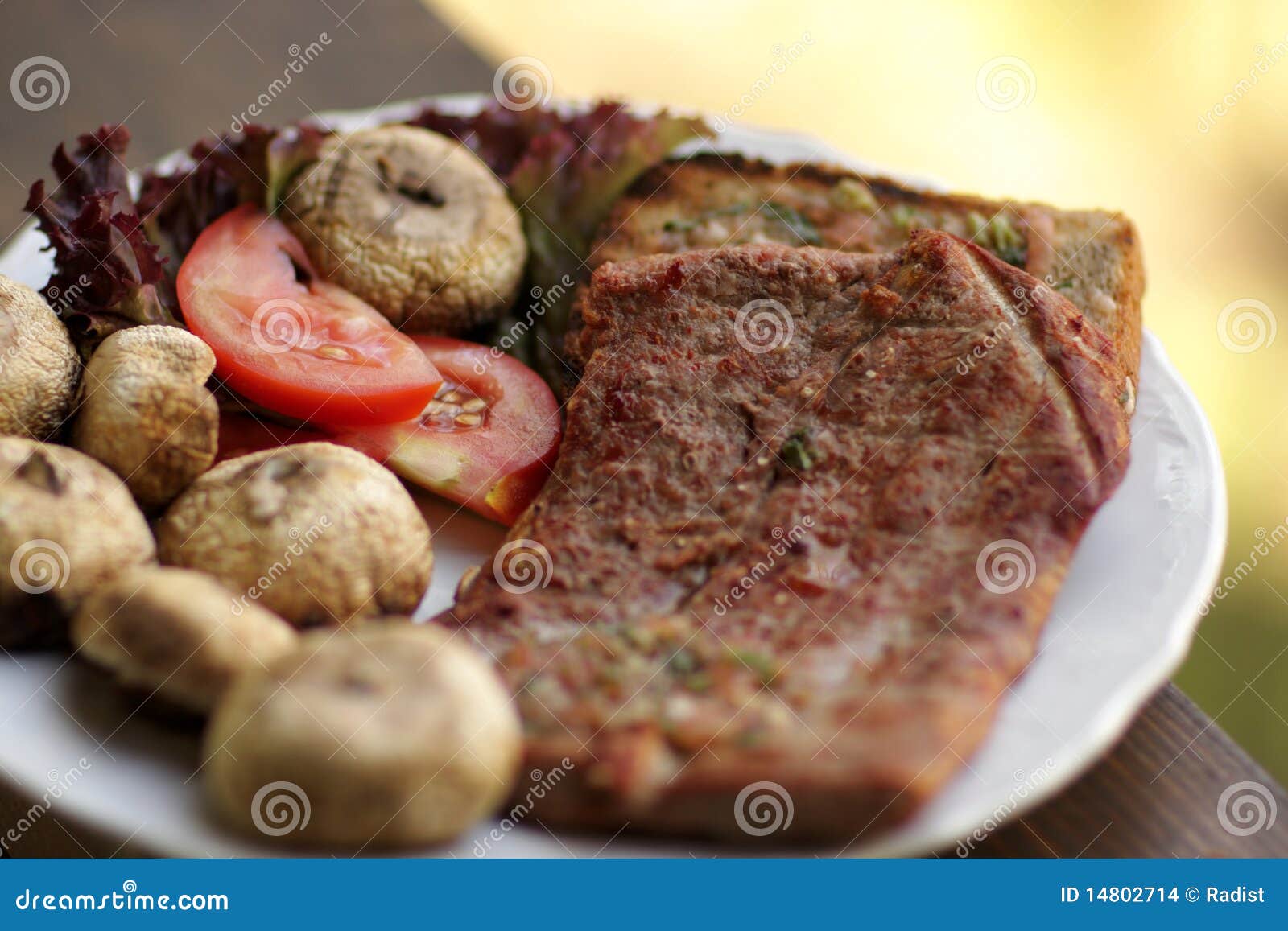 Steak of veal stock photo. Image of flank, food, grilled 14802714