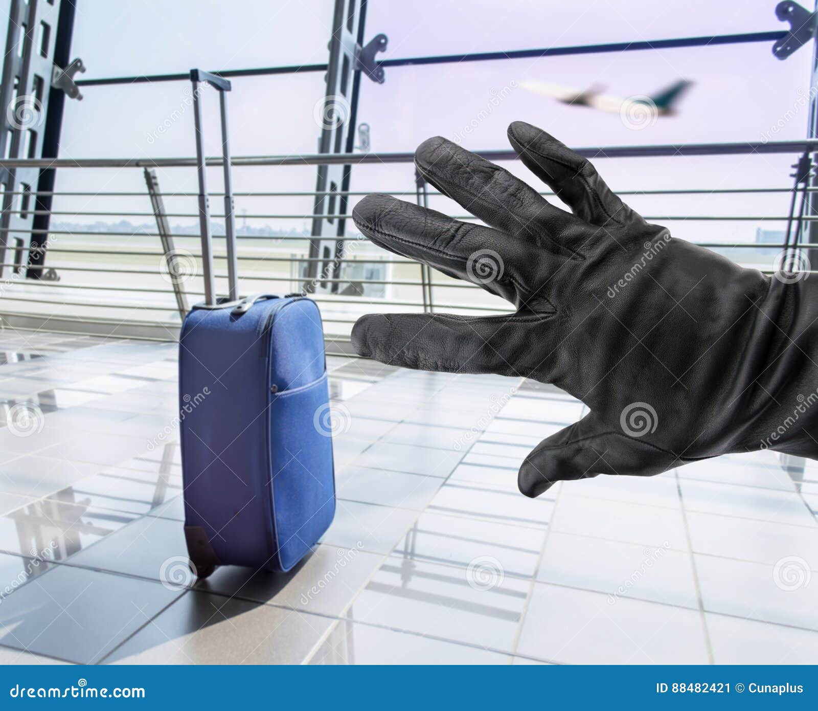 Steal Suitcase Luggage RoyaltyFree Stock Image