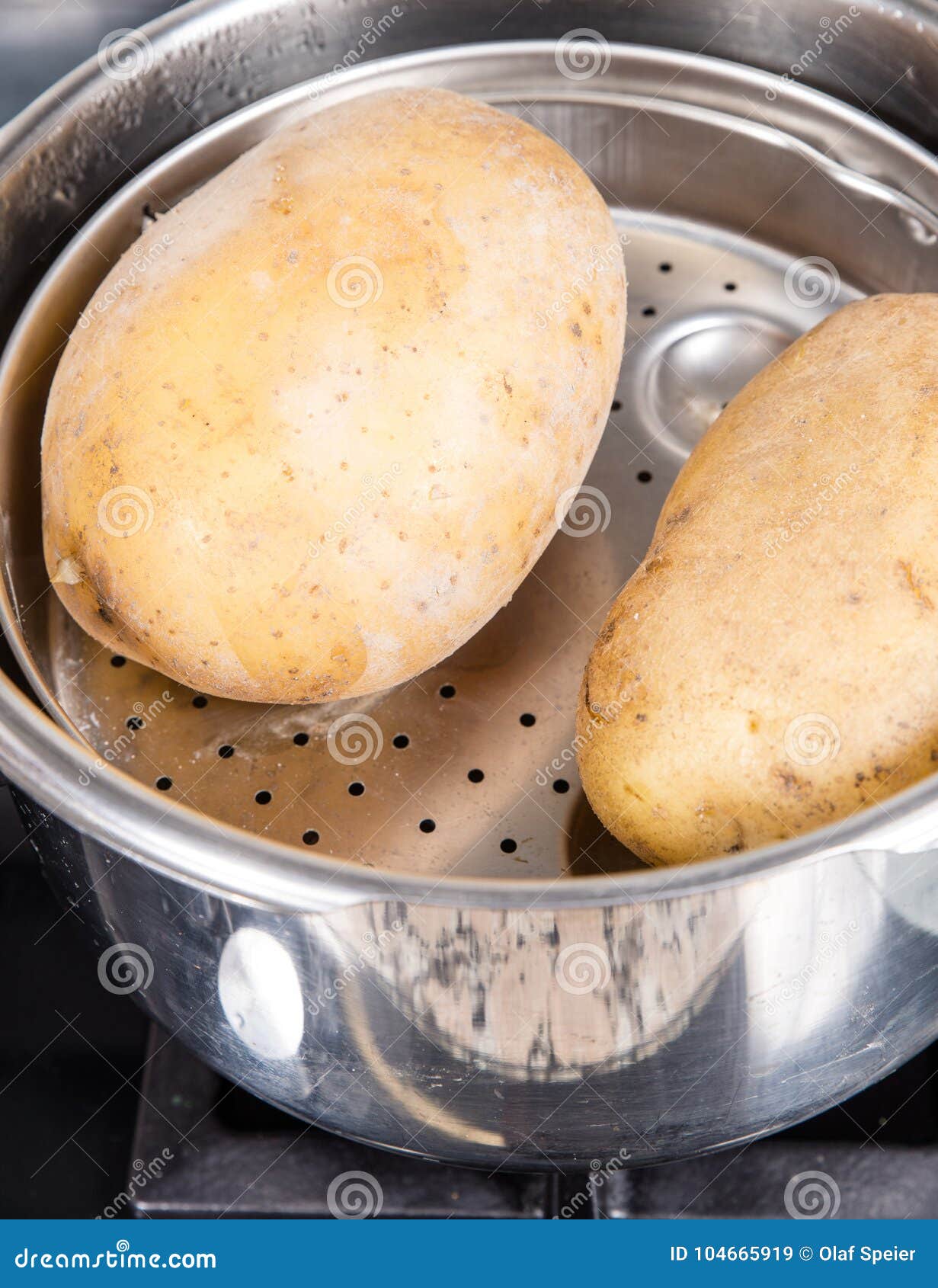 Steam boiled potatoes stock image. Image of peel, fresh 104665919