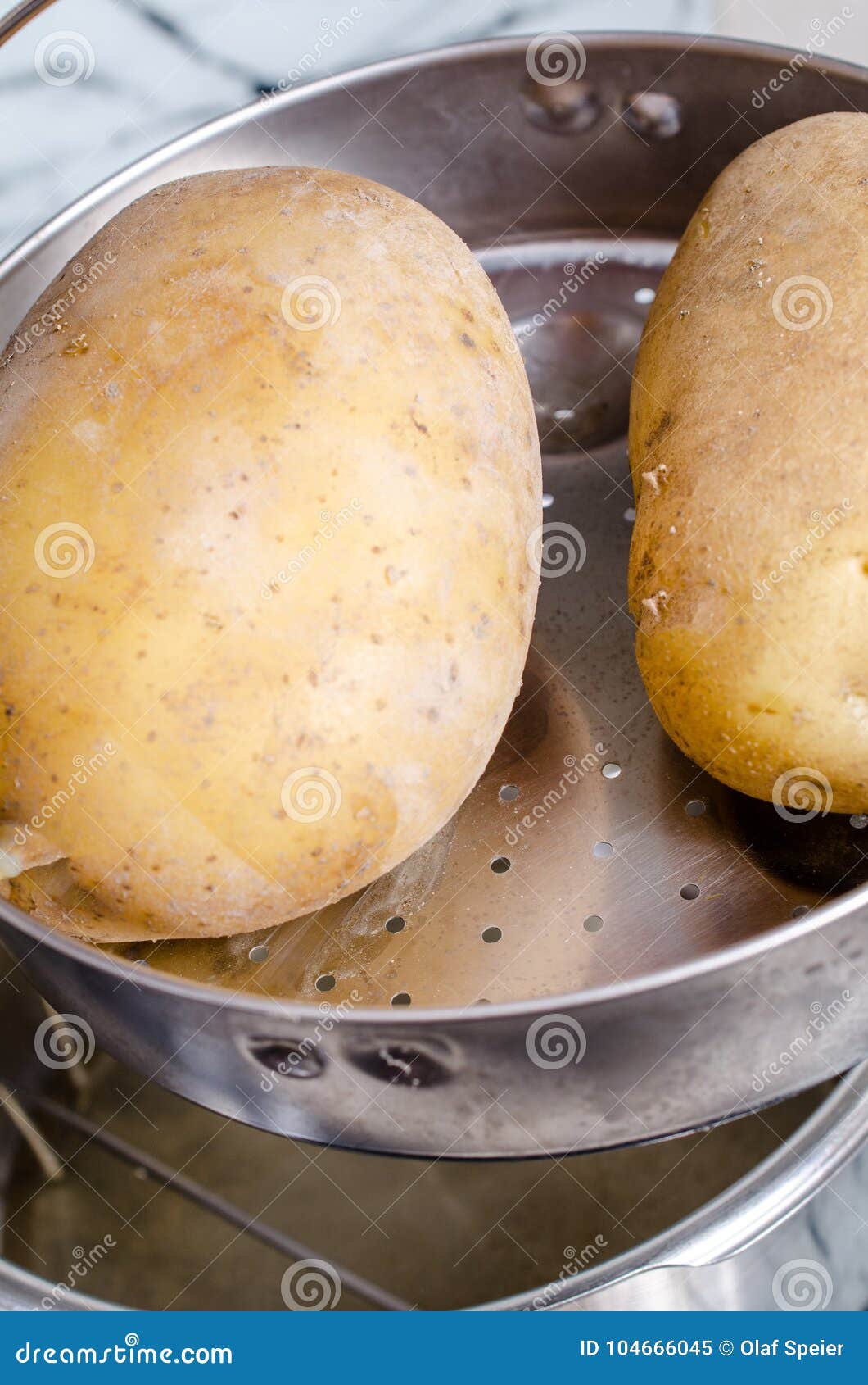 Steam boiled potatoes stock image. Image of peel, ingredient 104666045